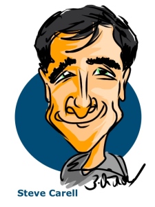 Steve Carell iPad Caricature