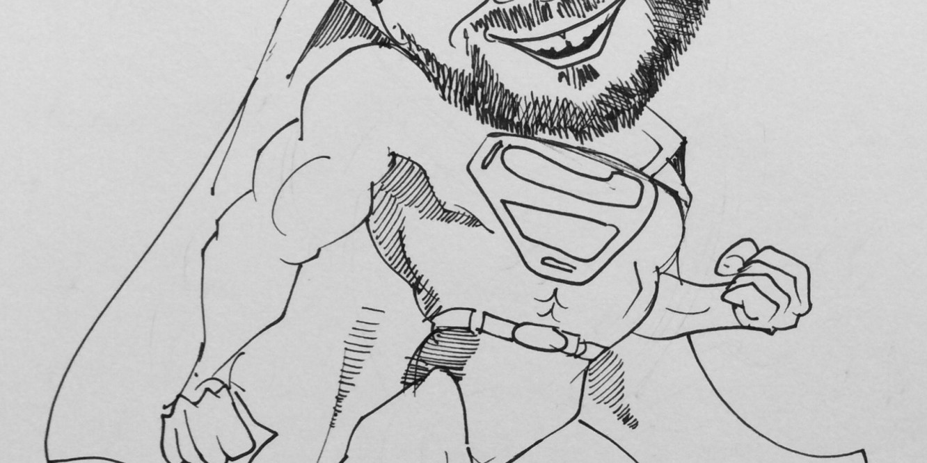 Adrian as Superman