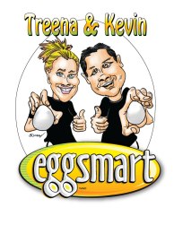 Eggsmart caricatures