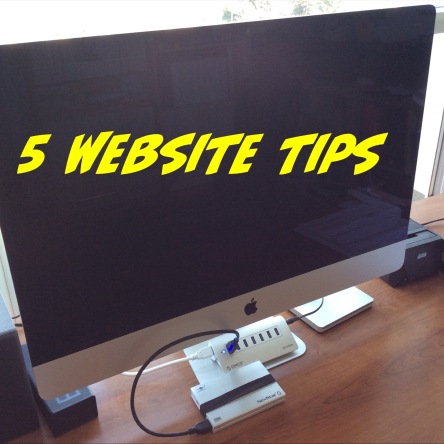 5 website tips