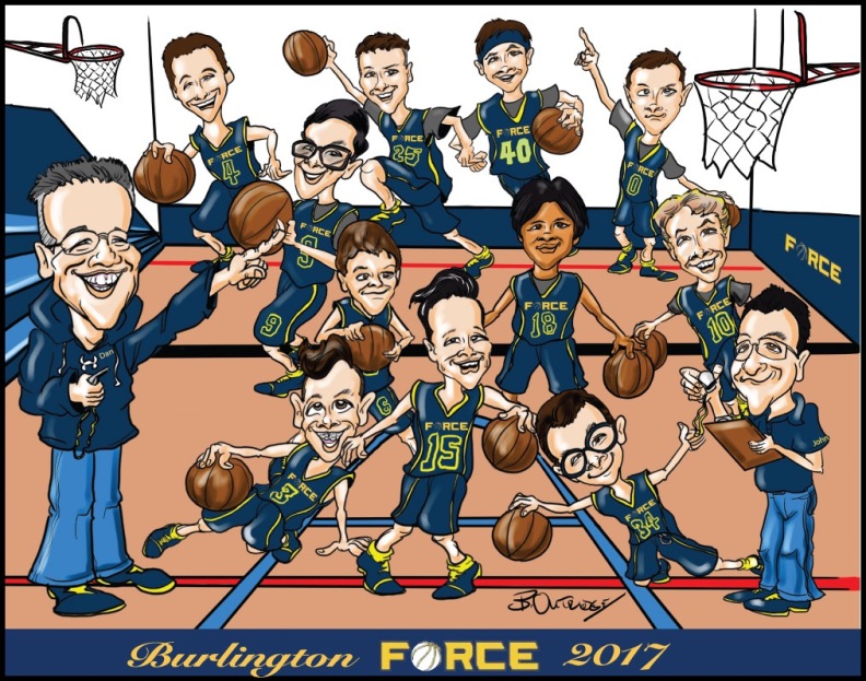 Burlington Force Gift Caricature