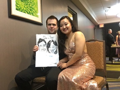 Degroote Formal 2017 Caricatures