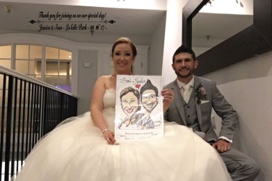 Weddings and corporate event caricature image