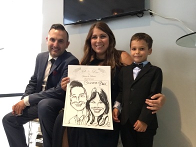 Valerie and Jason's Wedding Caricatures