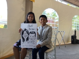 Hannah and Roland's Wedding Caricatures