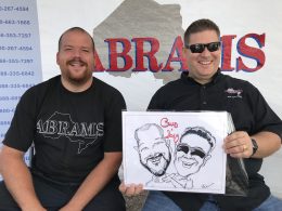 Abrams Towing Caricatures