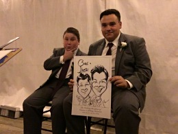 Vanessa and Johnny Wedding Caricatures