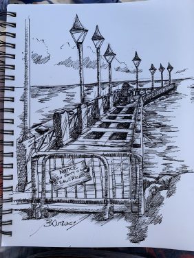 Speightstown Sketch by Bruce Outridge