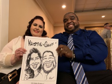Yvonne and Warren's Wedding Caricatures