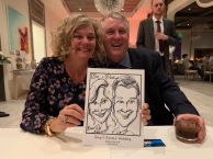 Amy and Kevin's Wedding Caricatures