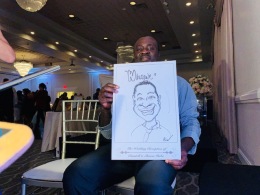 Chantell and Shawn Wedding Caricatures