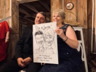 Josiah and Taylor's Wedding Caricatures