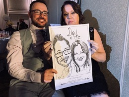 Cristina and Salvatores Wedding Caricatures