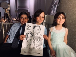 Cristina and Salvatores Wedding Caricatures