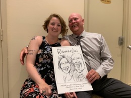 Scott and Sheldane's Wedding Caricatures