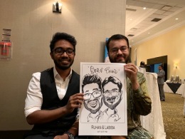 Ruhan and labiba's Wedding Caricatures