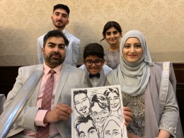 Sana Ahmad Wedding Caricatures