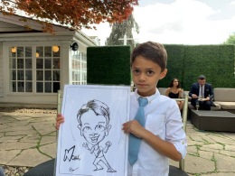 Aloma and Angelo's Wedding Caricatures