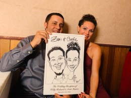 Scott and Kelly Munroe Wedding Caricatures