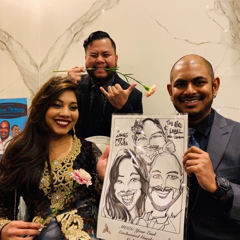 BMO Christmas Party Caricatures