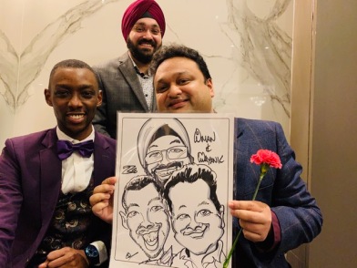 BMO Christmas Party Caricatures
