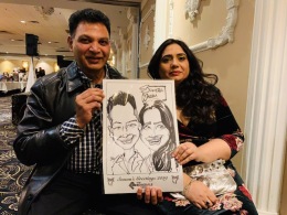 Rosedale Christams Party Caricatures 2019