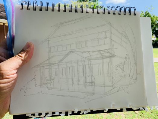 Bruce draws George Washington House