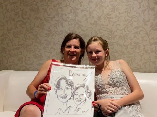 Amber and Brians Wedding Caricatures