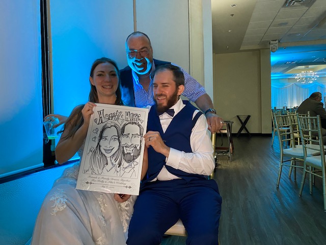 Entertaining Holly and Mike’s Wedding With Caricatures-May 22 2022