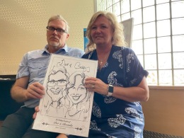 Pat and Brenda's Wedding Caricatures-June 11th 2022