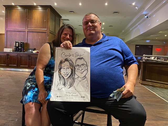 Pat and Brenda's Wedding Caricatures-June 11th 2022