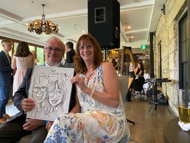 Helen and Dylans Wedding Caricatures