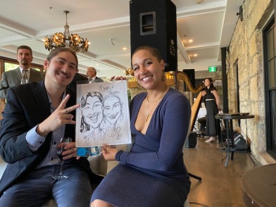 Helen and Dylans Wedding Caricatures