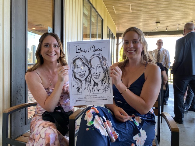 Krystin and Mitchell's Wedding Caricatures
