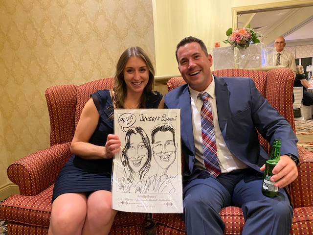 Krystin and Mitchell's Wedding Caricatures