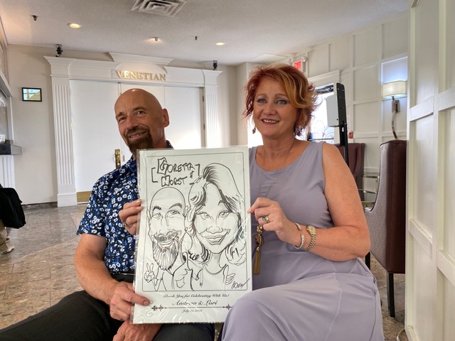 Lori and Andy Godden Wedding Caricatures