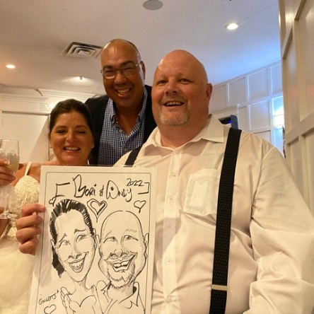Lori and Andy Godden Wedding Caricatures