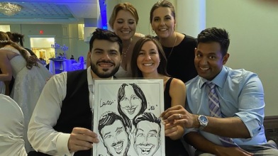 Amy and Michael's Wedding-Caricatures